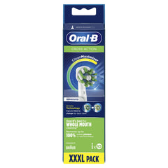 Oral-B CrossAction CleanMaximiser Brush Heads, 10-Pack, White – Made in Germany