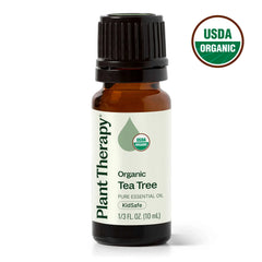 Plant Therapy Organic Tea Tree Pure Essential Oil – KidSafe, 10 mL