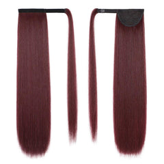 VIP Extensions Silky Straight Human Hair Ponytail, Color 34, 18 in