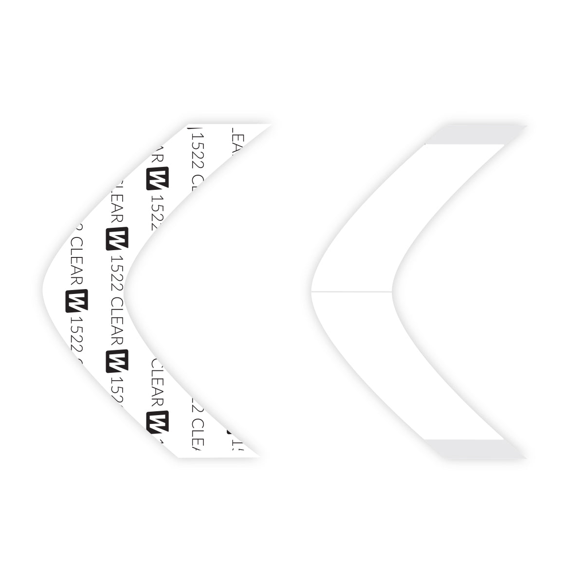 Walker Tape 1522 Clear BB Contour Strips, 36 pc