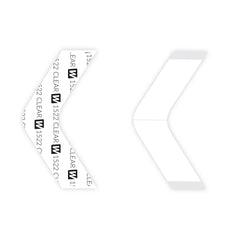 Walker Tape 1522 Clear B Contour Strips, 36 pc