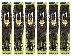 Janet Collection Nala Tress Passion Twist Crochet Braid, OET1B/BURG, 24 in