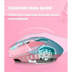 Pink Girly Gaming Mouse 3200DPI Backlight Adjustable 4 Level DPI Wired Women's Mice For Gamers