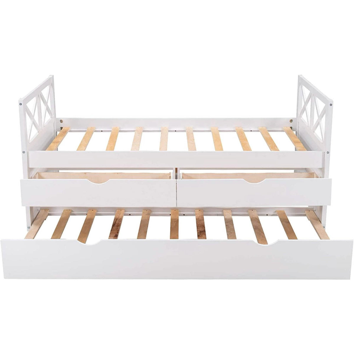 Platform Storage Bed with Trundle