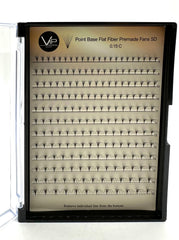 VIP Point Base Flat Fiber Premade Fans 12 Lines 9cm 5D 8D