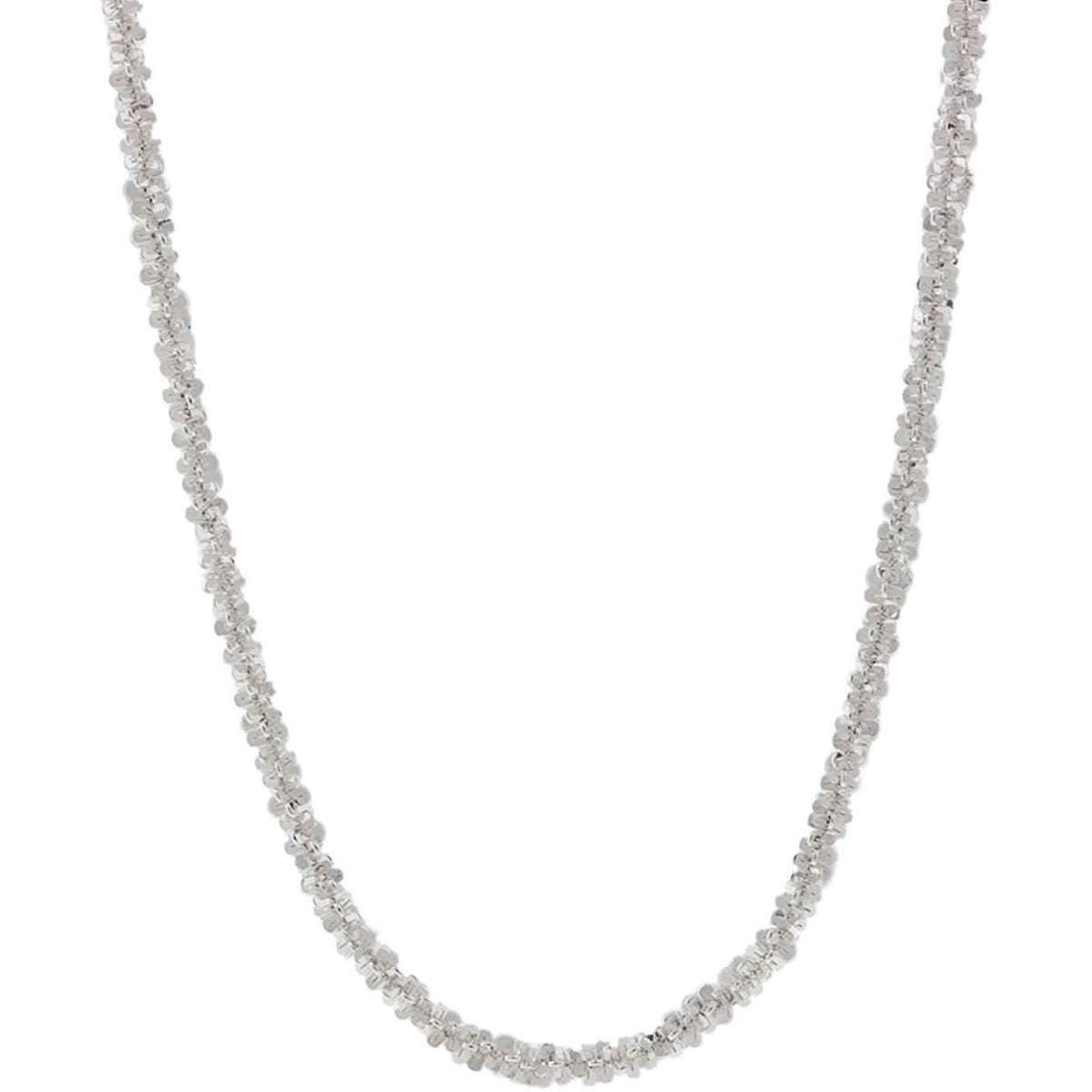 Pori Jewelers 925 Sterling Silver 2MM Twisted ROC Chain Necklace