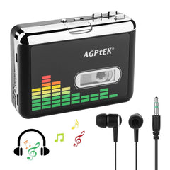 Portable Cassette Audio Music Player Tape-To-MP3 Converter Cassette Recorder