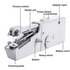 Portable Handheld Sewing Machine Cordless Clothes Quick Stitch