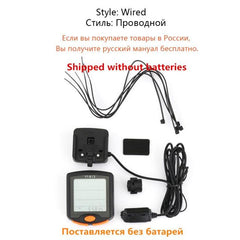 Bike Speed Meter Digital Bike Computer Multifunction Waterproof Sports Sensors Bicycle Computer Speedometer Waterproof 4 Line Display Odometer Cycling Multi Function Design