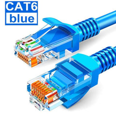 Cat6 Round Ethernet Cable RJ45 Cat6 Lan Cable Internet Modem Laptop Router Network Ethernet Cable Plated RJ45 Connectors Ethernet LAN Cable For Laptop Game Console