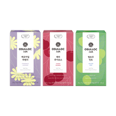 OSULLOC Herbal Tea Life Set (60 count, 3 flavors X 20ea)