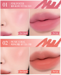 CLIO Butter Balm Crayon + Sharpener Set 3.9g (9colors)