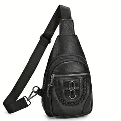Retro PU Leather Crossbody Bag
