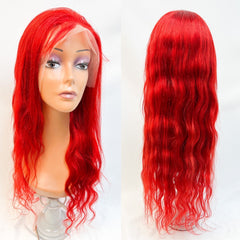 Rio Body Wave Lace Front Wig, Red, Size 26''
