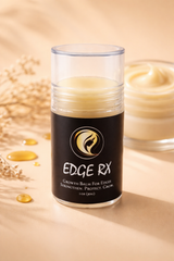 Edge Rx edge growth balm stick to strengthen and nourish fragile hairlines.