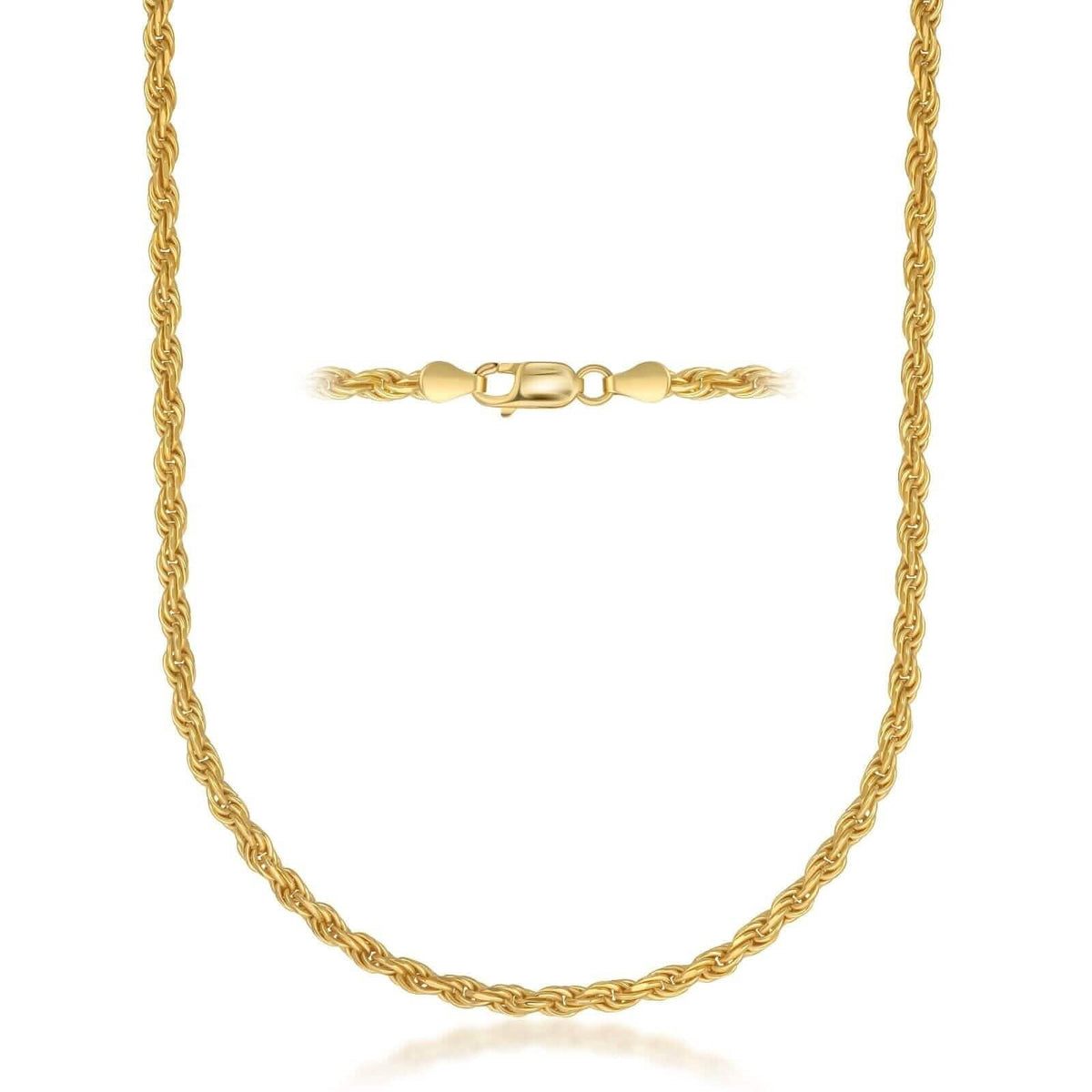 Rope Chain in Yellow Gold - 6mm
