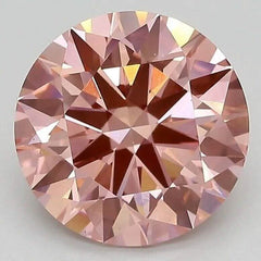 Round 3.25 ct Fancy Intense Pink VS1 IGI Certified Lab Grown HPHT Diamond Round