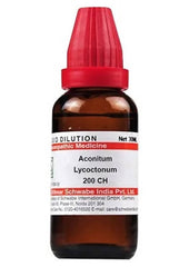 Dilución de Aconitum Lycoctonum de Dr. Willmar Schwabe India
