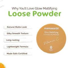 Poudre libre matifiante éclat Mamaearth Glow