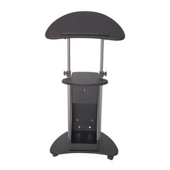 Sit-to-Stand Rolling Adjustable Laptop Cart with Storage
