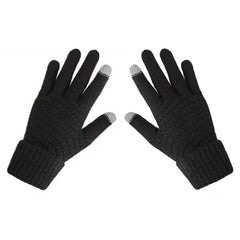 Soft Touchscreen Winter Gloves Elastic Cuff Knit for Cold Weather