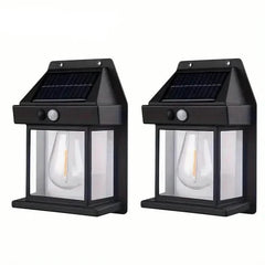 Solar-Powered Motion-Sensor Outdoor Wall Light