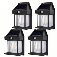 Solar-Powered Motion-Sensor Outdoor Wall Light