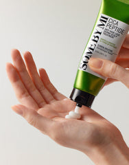 cica peptide scalp treatment application in hand from tube