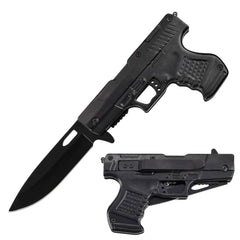 Spring Assisted Gun Knife