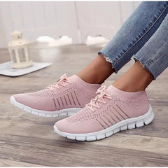 Baskets montantes pour femmes Spring Flat, décontractées, légères, en maille respirante, pour le sport en été