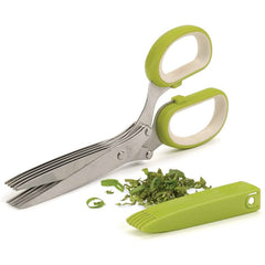 Stainless Steel 5 Blade Herb Scissors