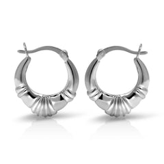 Sterling Silver Classic Shrimp Earrings by Paolo Fortelini