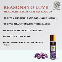 Roll-on de cristal Buddha Natural para aliviar el dolor de cabeza