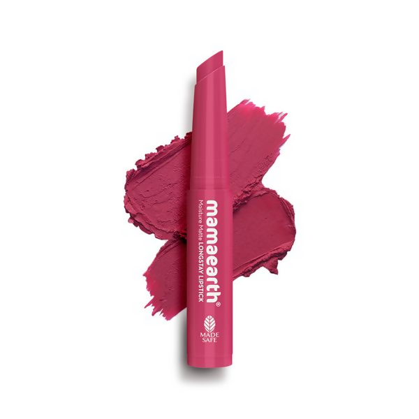 Minilabial mate hidratante de larga duración de Mamaearth - Candyfloss Pink