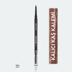 Flormar Ultra Thin Eyebrow Pencil - Waterproof, Long-Lasting, Precision Tip & Brow Brush - Eyebrow Makeup for Natural Look