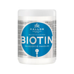 Kallos Cosmetics Biotin Beautifying Hair Care Mask - Nourishing, Protective, 1000ml
