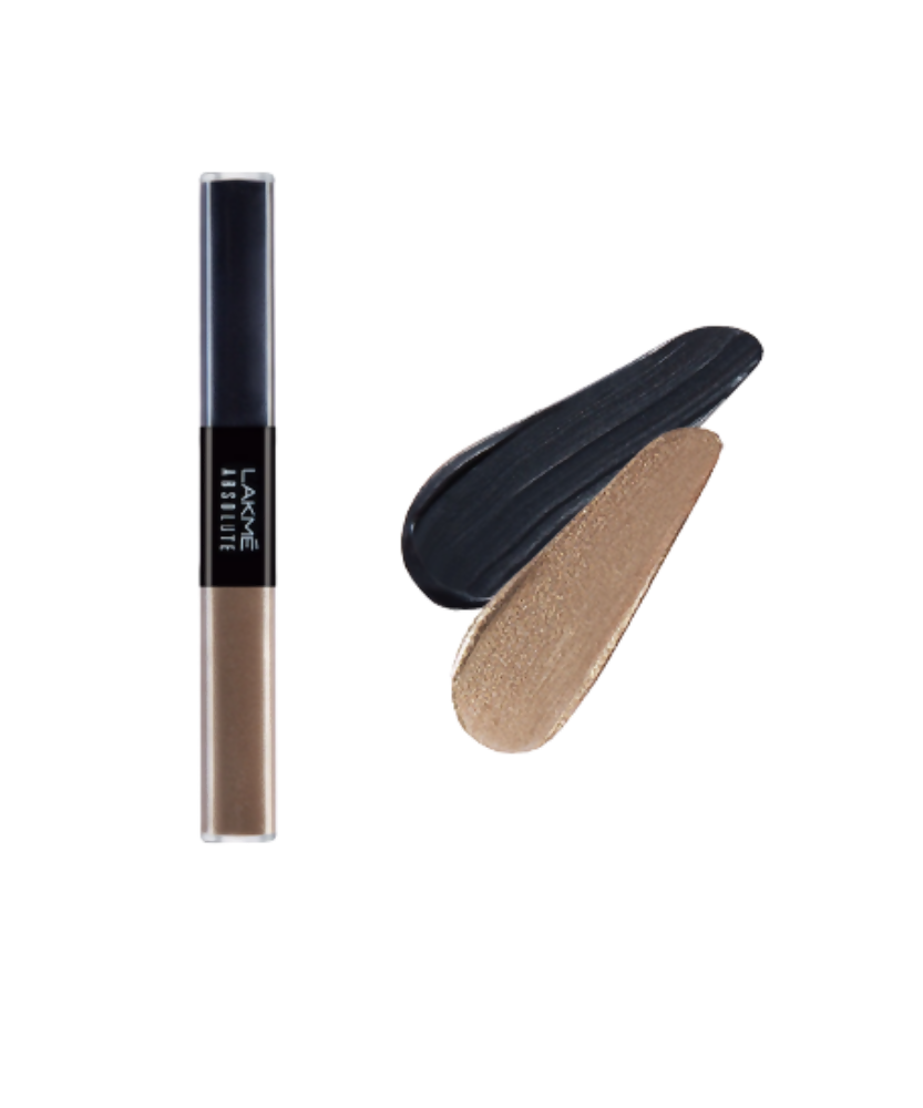 Fard à paupières liquide Lakme Absolute Explore - Cashmere Love & Diamond Black