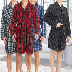 Unisex Fleece Robe with Pockets - Assorted Colors