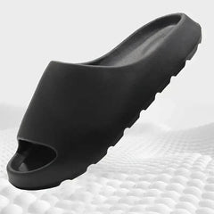 Unisex Soft Slippers, Comfortable Indoor/Outdoor Slide Sandals, Non-slip Textured Design Footwear