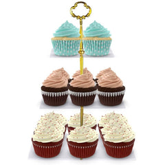 Utenlid 3-Tier Square Stacked Party Cupcake Stand