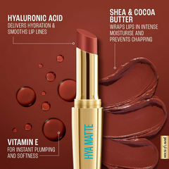 Lakme 9to5 Hya Matte Lipstick - Vacation Nude