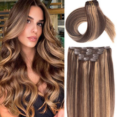 VIP Clip Extensions / Silky Straight 24" (170 g) - ClipeX System