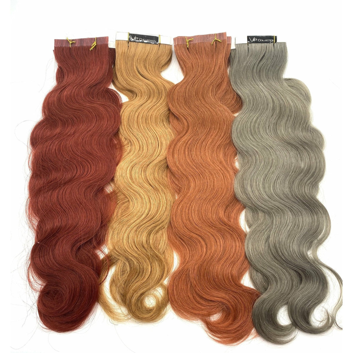 Extensiones de cabello adhesivas VIP TapeX System, onduladas, de 18"