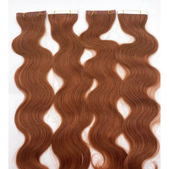 Extensiones de cabello adhesivas VIP TapeX System, onduladas, de 18"