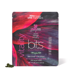 VITALITYbits Spirulina Chlorella Tablets small bag front packaging view