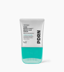 100ml tube of VT PDRN Reedle Shot hair serum with a teal brush head for daily scalp care.