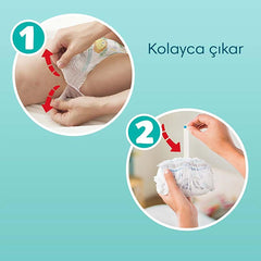 Pañales-bañador desechables Prima Pampers, talla 7, 52 unidades - Antifugas, fáciles de cambiar y de ajuste cómodo