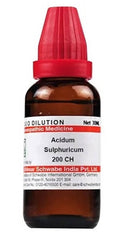 Dilución de Acidum Sulphuricum de Dr. Willmar Schwabe India