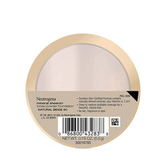 Fond de teint poudre libre Mineral Sheers Neutrogena, beige naturel 60