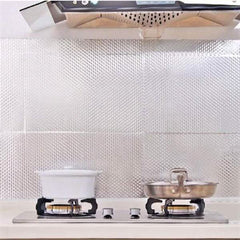Waterproof Oil Proof Aluminum Foil Self Adhesive Wall Sticker